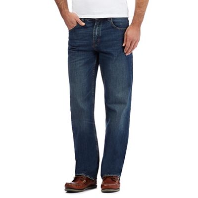 Big and tall blue regular fit jeans